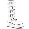 DemoniaCult - TRASHVILLE518 Bottes de plateforme - Blanc/Noir Product image